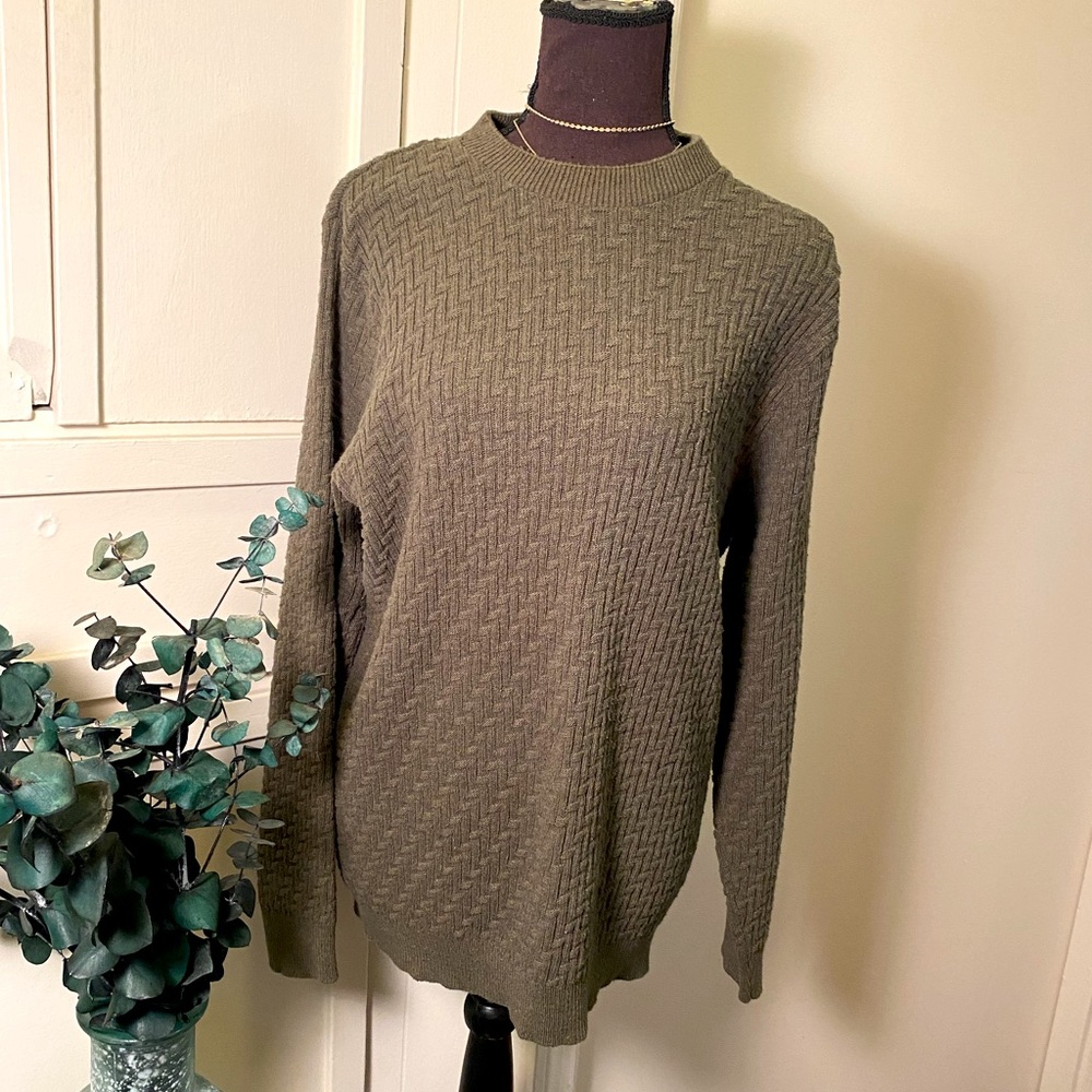 Sage Green Oscar De La Renta Sweater